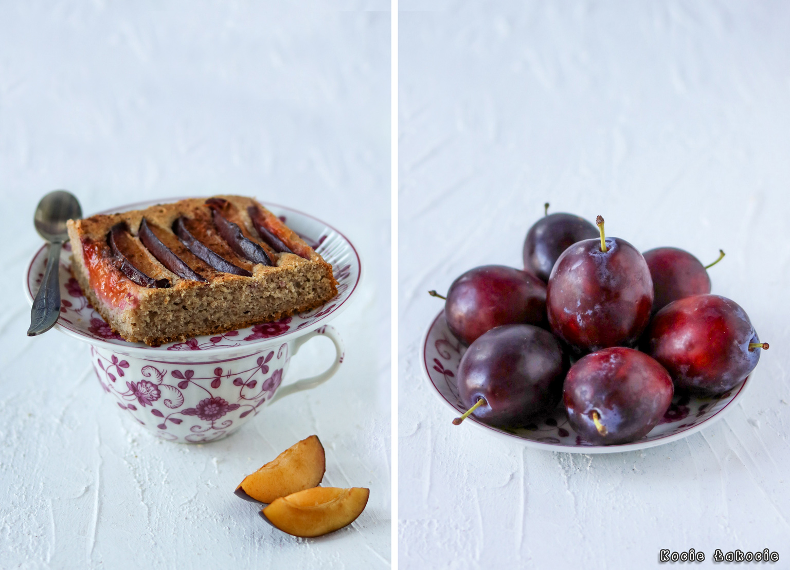 ciasto ze śliwkami bez cukru