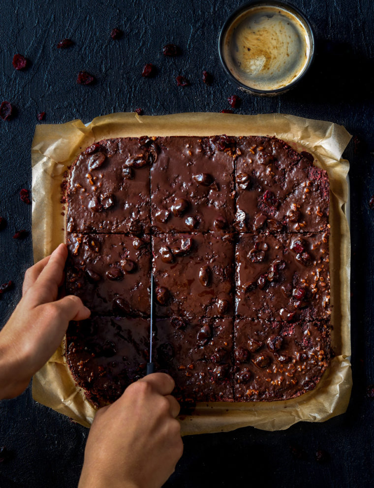 wegańskie brownie z buraków